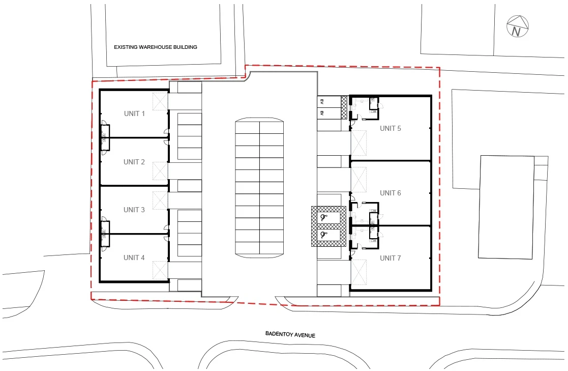 Site plan of the Badentoy business units