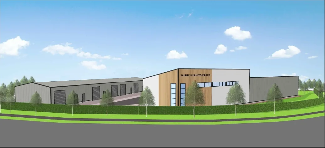 Visual of the business units at Abbotsford Business Park, Falkirk